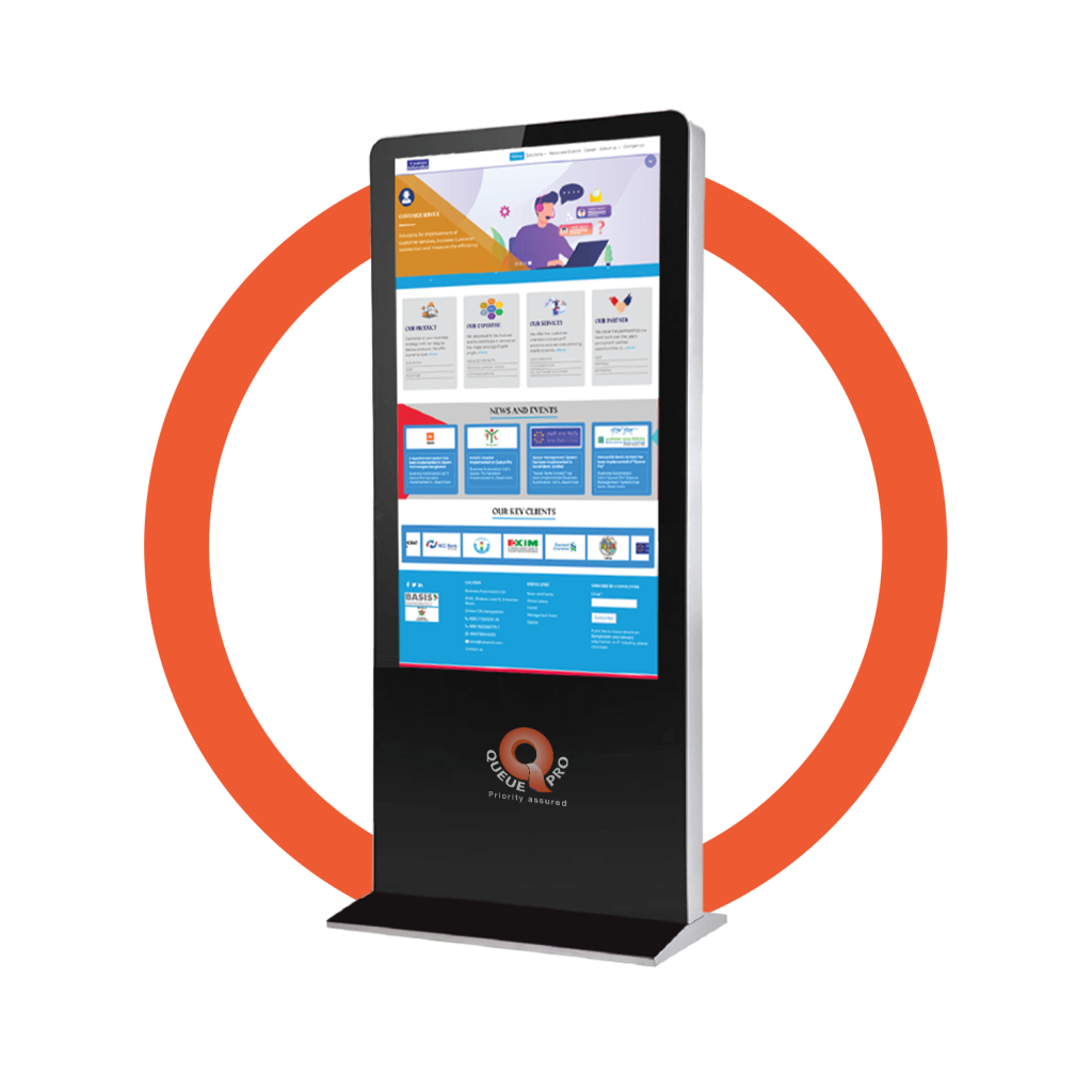 digital-signage-display-for-better-visualization-queue-pro