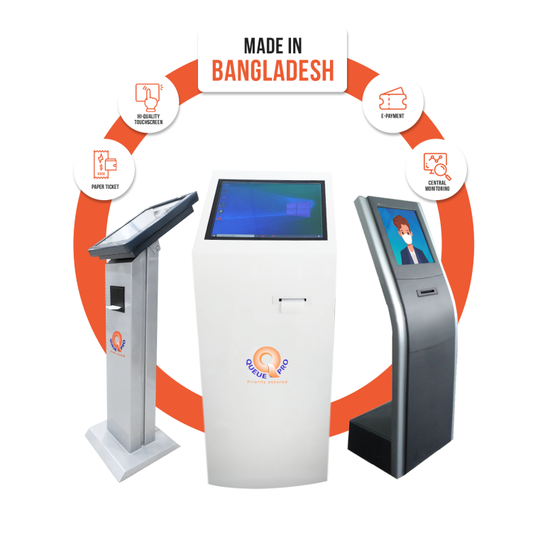 Self-Service Kiosk Solution Provider In Bangladesh | Queue Pro